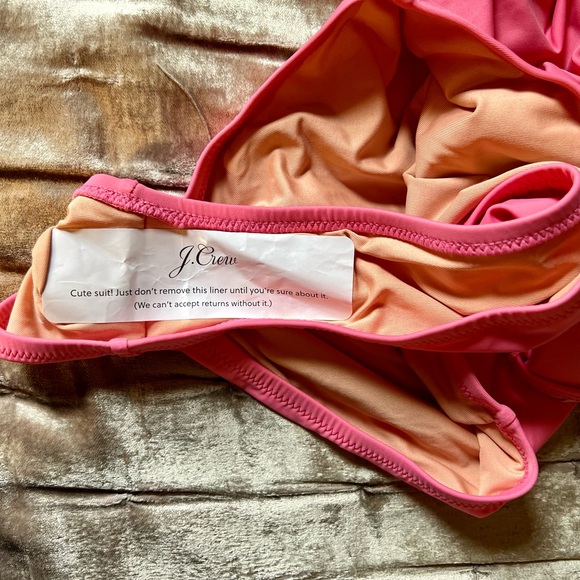 BNWT new with tags! J.Crew pink beaded one piece bathing suit size 6 - Picture 5 of 5